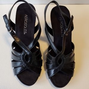 Aerosoles Sassy Plush Wedge Sandals, size 6